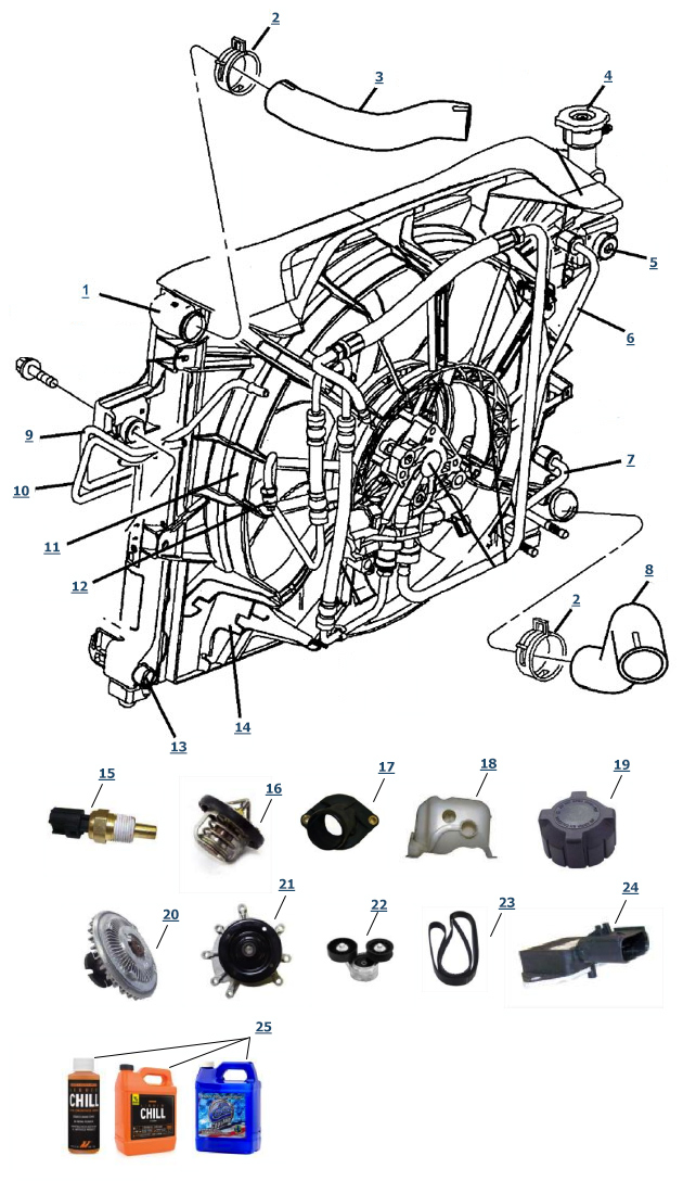 engine cooling diagram