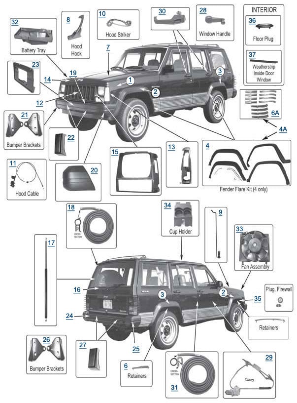 Hard to find jeep parts