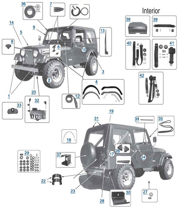 CJ Body Parts - 4 Wheel Drive indak ignition switch wiring diagram 