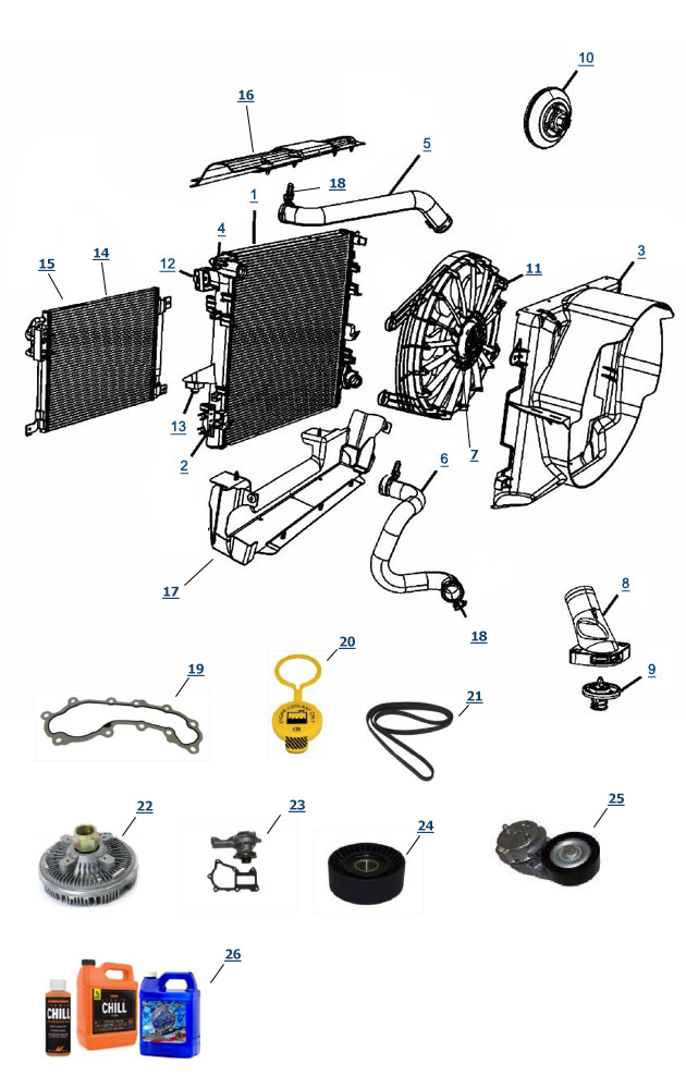 JK Wrangler Cooling Parts - 4 Wheel Drive 1975 porsche 914 wiring diagram schematic 