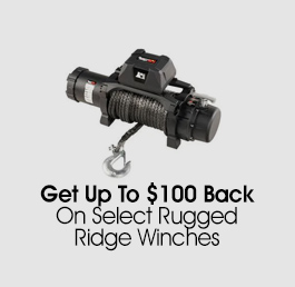 Get $100 Back On Rugged Ridge Winches