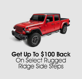 Get $100 Back On Rugged Ridge Side Steps