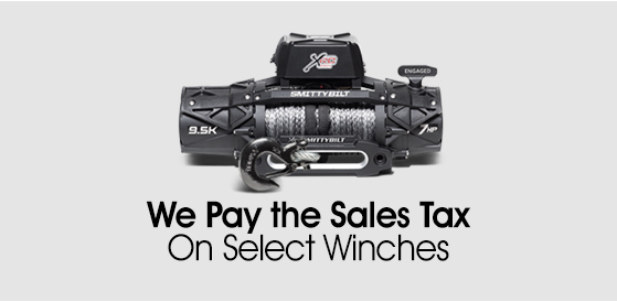 We Pay The Sales Tax On Select WInches