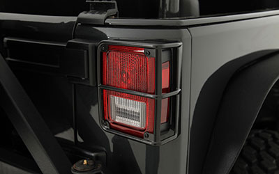 4WD.com sells Tail Lamp Guards to keep rocks and debris from breaking the bulbs in your Jeep lights