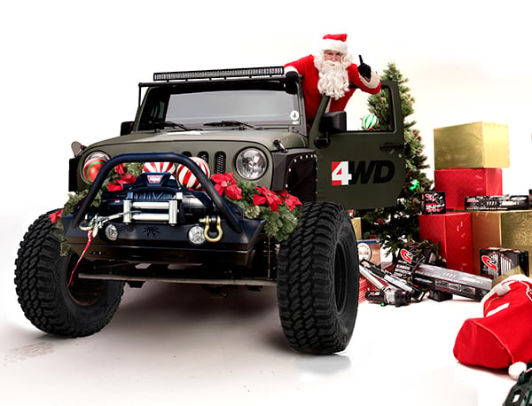 Santa Claus' Jeep Wrangler Unlimited for delivering the perfect Jeep gifts