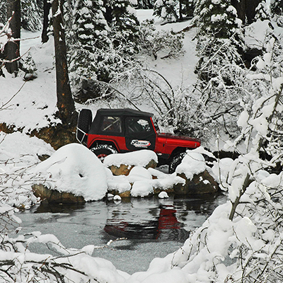 Jeep parts and accessories for winter off-roading