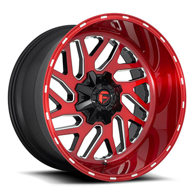 FUEL Off-Road Triton D691 Candy Red Milled Wheels