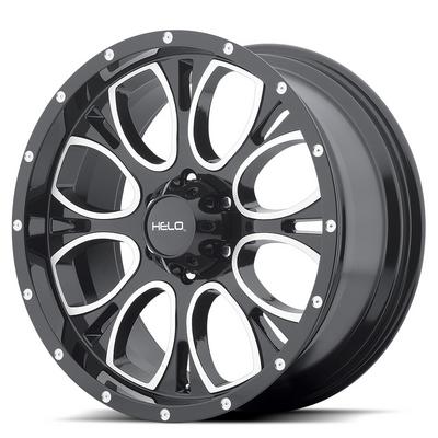 Helo HE879 Gloss Black Machined & Milled Wheels