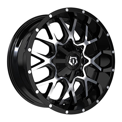 TIS Offroad 549MB Series Black/Machined Wheels