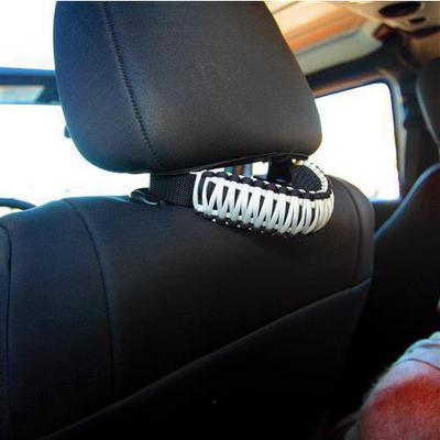 Bartact Paracord Head Rest Grab Handles (White) - TAOGHHPBW