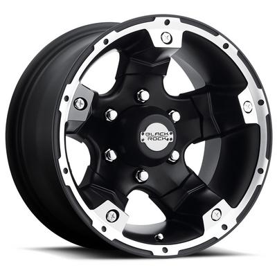 Black Rock 900 Viper, 15×8 Wheel with 5 on 5 Bolt Pattern – Matte Black- 900B585037
