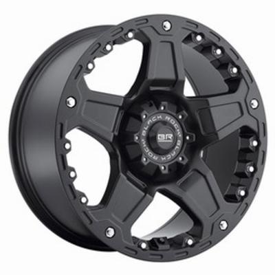 Black Rock Terrasport 907B, 20×9 Wheel with 6 on 5.5 Bolt Pattern – Black- 907B096318