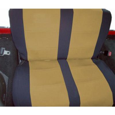 Coverking Neoprene Rear Seat Cover (Black/Tan) – SPC172