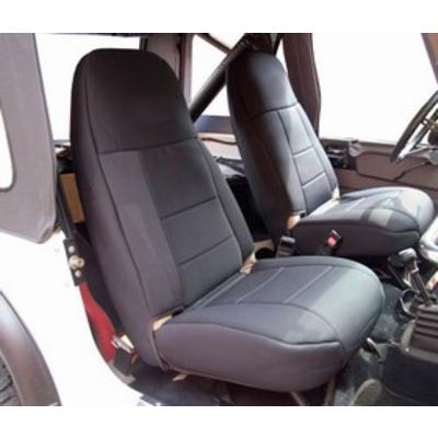 Coverking 50/50 High Back Neoprene Front Seat Covers (Black) – SPC246