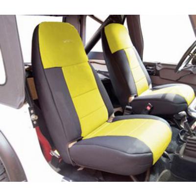 Coverking 50/50 High Back Neoprene Front Seat Covers (Black/Yellow) – SPC250