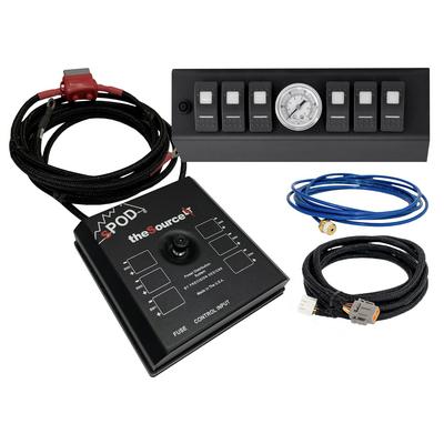 SPOD SourceLT LED 6-Switch Panel with Air Gauge (Amber) - SL-A0708-JK-A