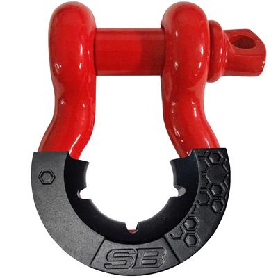 Smittybilt 3/4-inch D-Ring Shackle with Isolator (Red) - 23047R