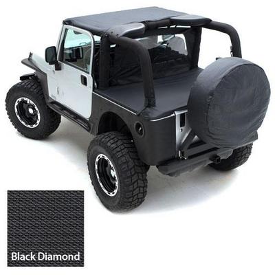 Smittybilt 36-37" Spare Tire Cover, Black Diamond - 773635