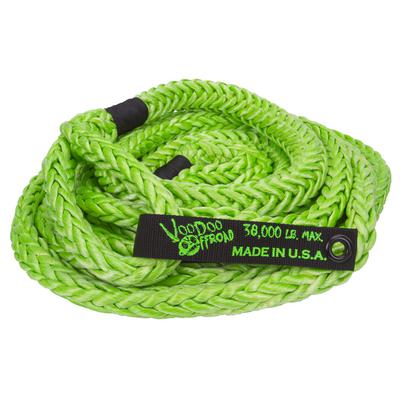 VooDoo Offroad 7/8″ x 30′ Kinetic Recovery Rope with Rope Bag (Green) – 1300002