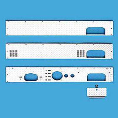 Warrior Dashboard with All Cutouts (Diamond Plate) – 90423