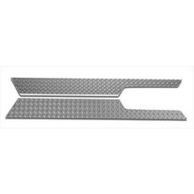 Warrior Rocker Panel Sideplates with Lip (Aluminum Diamond Plate) – 908U