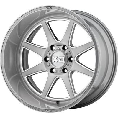 XD Wheels XD844 Pike, 20×10 with 8×170 Bolt Pattern – Titanium Brushed Milled – XD84421087618N